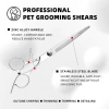 Pet hair scissors set, stainless steel flat teeth curved scissors, cat and dog grooming and hairdressing tools Application Scenario